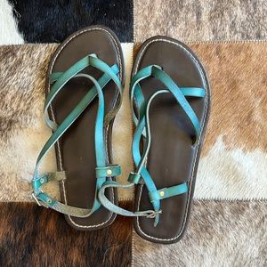 Montego Bay club teal and dark brown